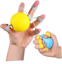 Hand & Finger Strength Exercise Trainer For Elderly Weak Hands Arthritis Stroke 