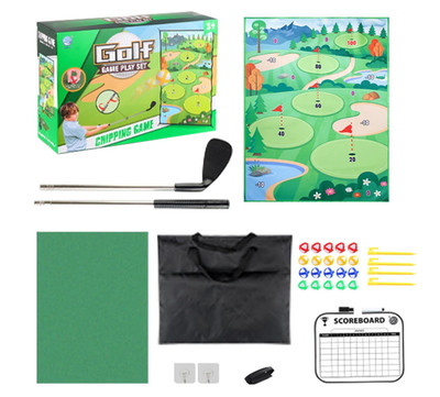 Fiaygro Golf Chipping Game Mat Adults Kids Practice Indoor Outdoor Backyard