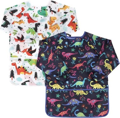 Tablier Peinture Enfant Manches Longues – Imperméable, Taille 3-8 Ans, Pour Activités Créatives Et Cuisine