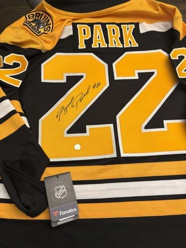 Brad Park Signed Boston Bruins NHL Hockey Jersey NWT COA Large