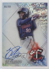 2021 Bowman Sterling Prospect Speckle Refractor /99 Yunior Severino Auto uy9