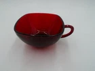 1 Cup Only, Charm Royal Ruby Red, Anchor Hocking Fire King Square - Vintage