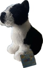 NEW NWT Rare Webkinz Ganz Boston Terrier HM173 Black White Sealed Code Plush H1