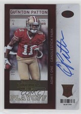 2013 Panini Contenders Playoff Ticket 36/99 Quinton Patton #230 gr6