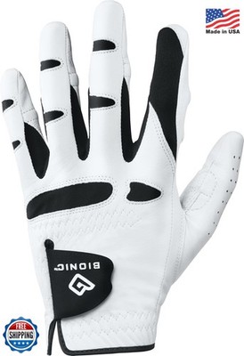 Bionic Stablegrip 1.0 Men's Medium White Leather Golf Glove Padded