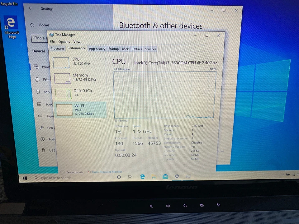 Intel Core i7-3630QM SR0UX LAPTOP CPU SOCKET G2 2.4 GHz P/N AW8063801106200 - Image 2 of 4