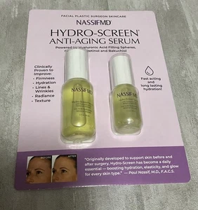 NassifMD Sérum anti-âge hydro-écran 2 Bouteilles - 2 Oz et 1.0 Oz