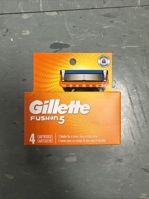 Gillette Fusion 5 Power Razor Blades 4 Cartridges Pack NEW FREE SHIPPING