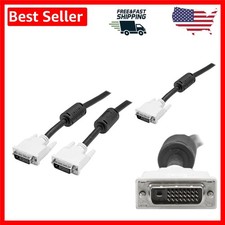 20 Feet DVI-D Dual Link Cable - M/M with Ferrite Core for EMI Protection