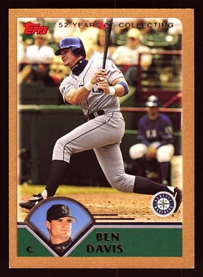 Ben Davis Seattle Mariners 2003 Topps Gold #623 SN /2003