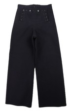 US Men  s 29 x 31 Navy Military Sailor Nautical Wide Leg Cracker Jack Wool Pants