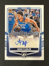 Adam Flagler 2024-25 Donruss Optic Auto Signature Series Thunder 