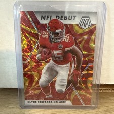 2020 Panini Mosaic NFL Debut Reactive Gold Prizm Clyde Edwards-Helaire Rookie