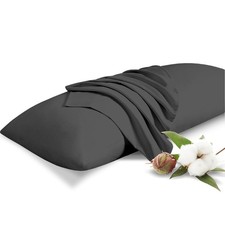 Body Pillow Cover Set of 1 Pillowcase 500 Thread Count 100 Egyptian Cotton 1...