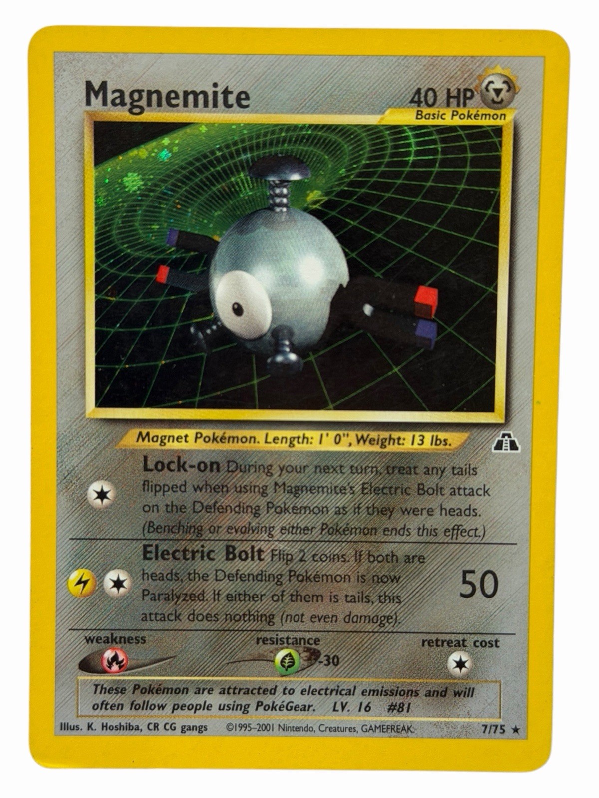 Magnemite - 7/75 Neo Discovery 2001 WOTC - Holo - Pokemon TCG