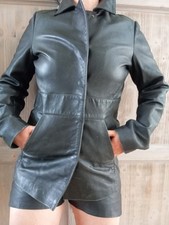 Lederjacke Stefanel Damen XS Schwarz Gebraucht!
