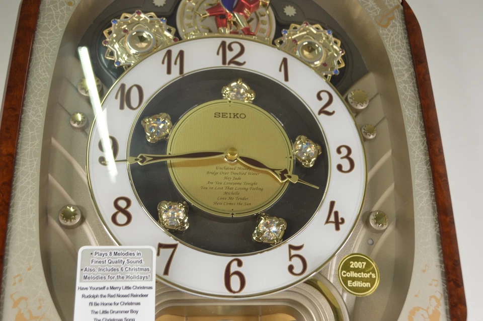 Seiko Melodies in Motion Wall Clock 07 Collector's Edition Swarovski NOT WORKING - Image 4 of 4
