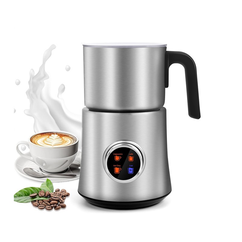 500W Milk & Choc Espumador de Leche Eléctrico con Recipiente de Leche de Acero Inoxidable 900ML