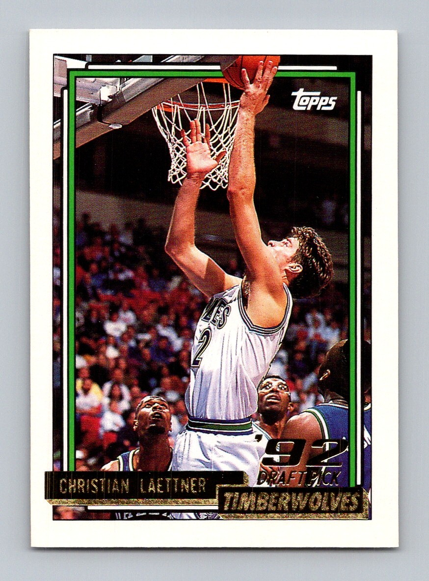 1992-93 Topps #334 Christian Laettner Gold Near Mint or Better Rookie
