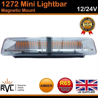 Bernsteinfarbene LED 12/24 V Lichtleiste magnetische blinkende Leuchtfeuer Recovery Van Licht Blitze