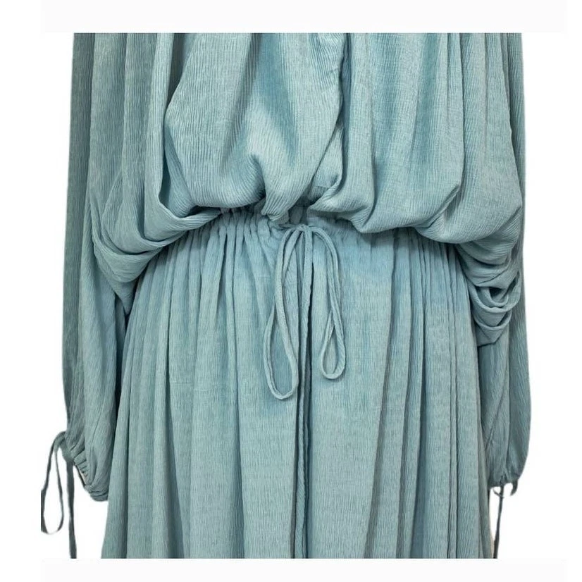 Nuevo Maxi Vestido Free People Clementine Boho Floral $250 XS/S/M Azul Encaje Gasa Foto 4 de 4