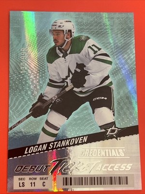 Logan Stankoven  2024-25 Credentials Hockey Debut Ticket Access 130/999