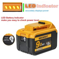18V 9.0Ah LED Slide Battery for Dewalt DCF885 DCC785 DCB182 DCB183 DCB184 DCB200