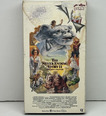 The Neverending Story II Next Chapter VHS 1989 Video Tape Box Office Bunny VTG 2