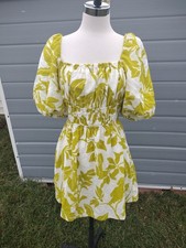 Anthropologie Maeve Feliciana Tropical Print Mini Dress, Size Medium 