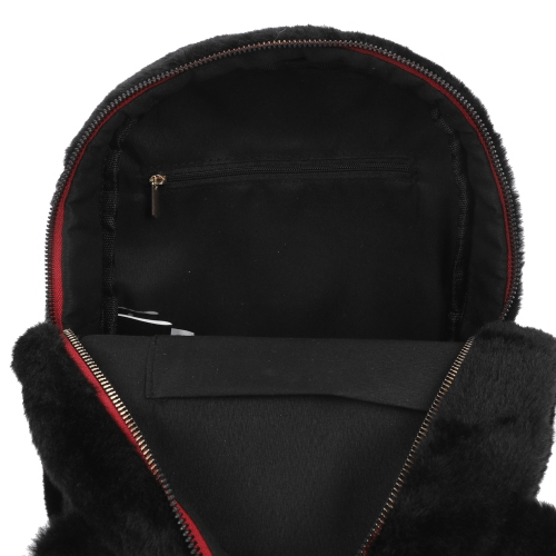 black gloomy bear mini backpack Bioworld Gloomy Bear Mori Chack Black Fuzzy Plush Mini Backpack