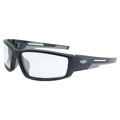 Global Vision Sly 88 Motorcycle Safety Glasses Sunglasses Black Frame w/Clear