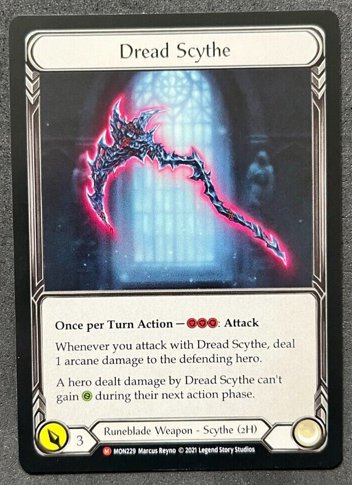 Flesh and Blood FAB - Dread Scythe - MON229 - Non-Foil - 1st Edition
