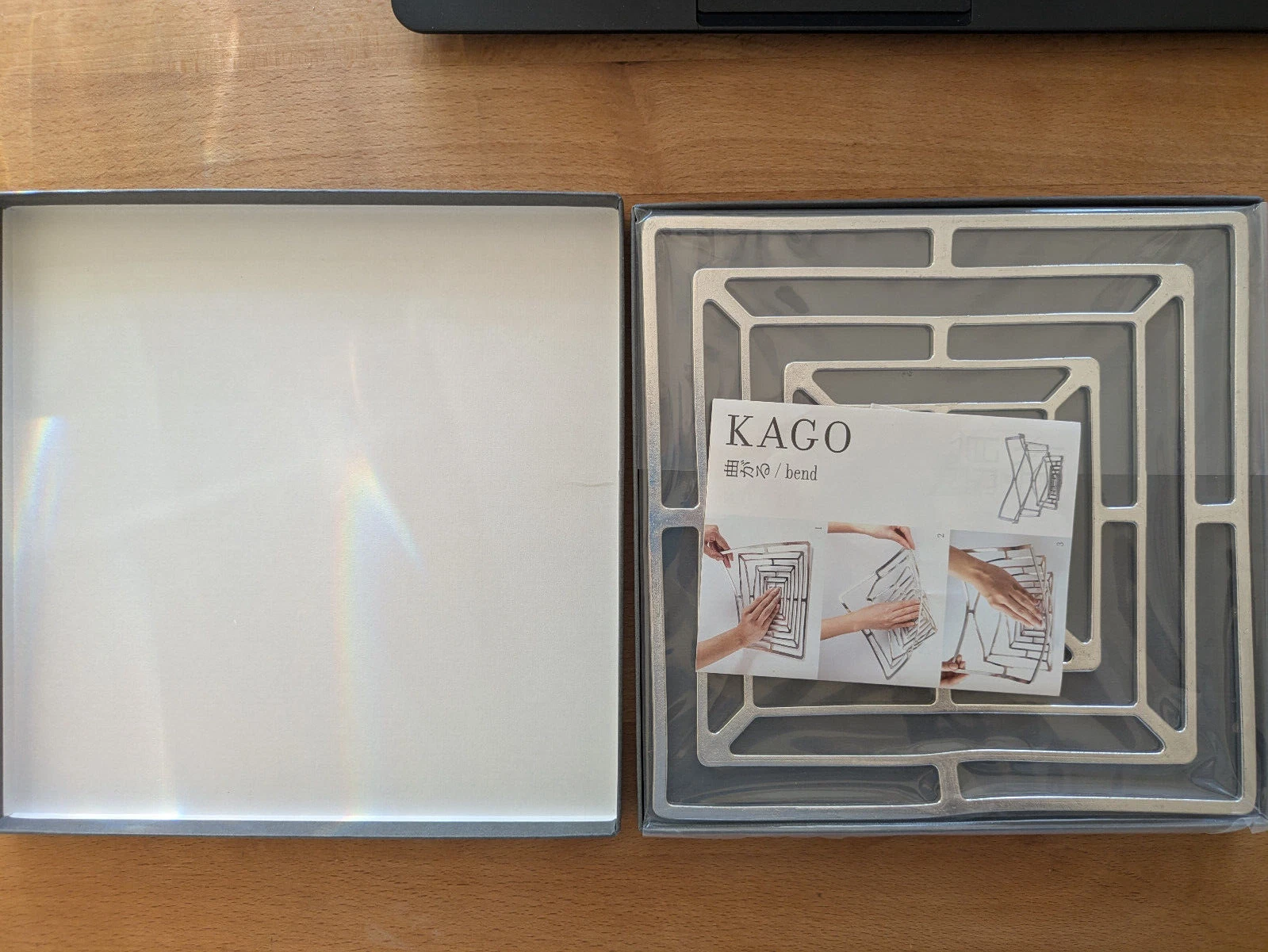 Nosaku KAGO SQUARE "M" Deformable Tin Bowl 200mm x 200m