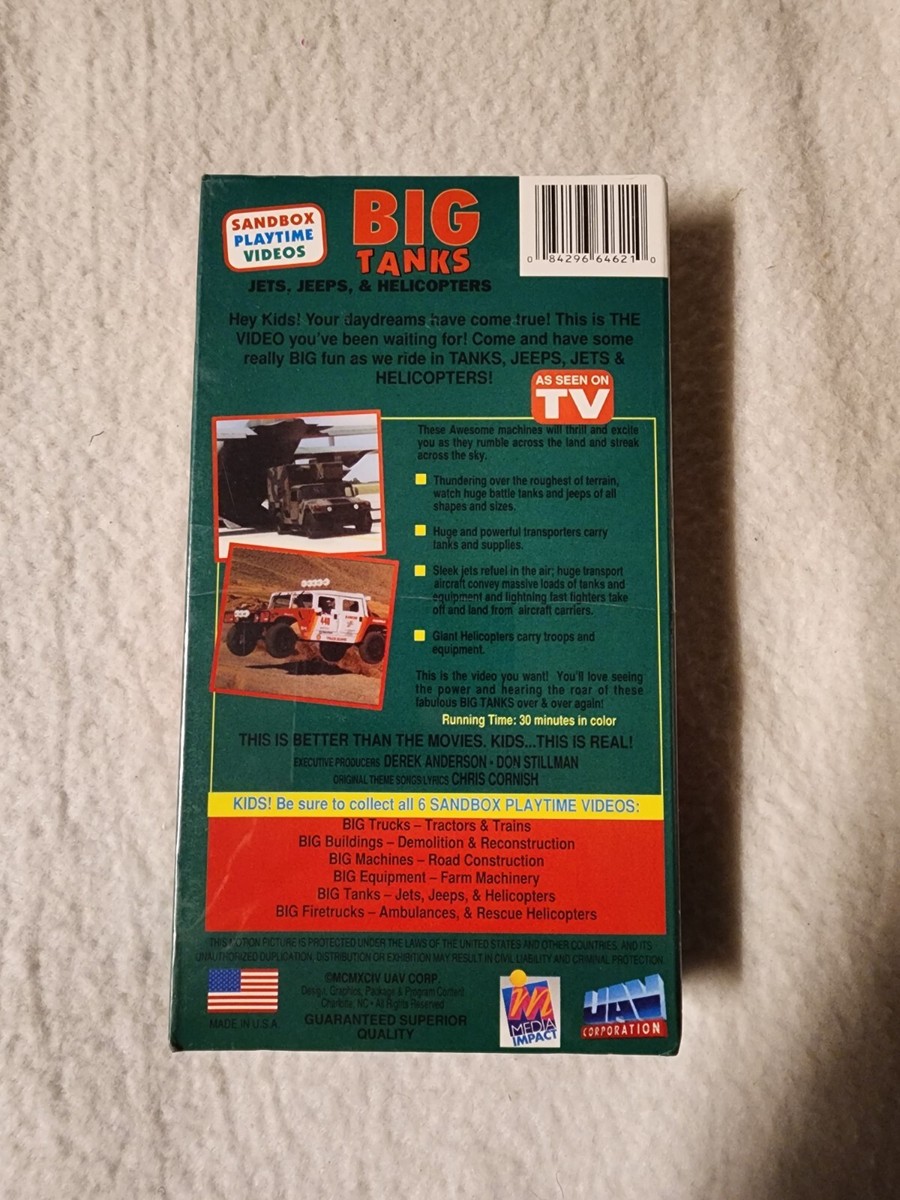 NEW Big Machines Road Construction VHS Tape As Seen on TV