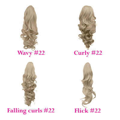 Hair Ponytail Clip In As Real Human Hair Extensions Wrap Around Pony Tail Blonde - Foto 8