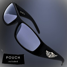 Mens Choppers Hell Wing Skull Angel Biker Motorcycle Wrap Shade Sunglasses