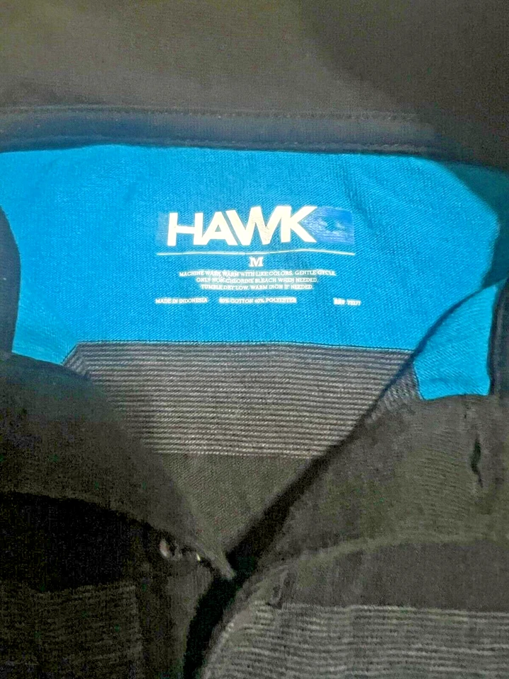 Camisa polo de manga corta para niños a rayas azul halcón talla M juvenil de Tony Hawk Foto 3 de 4