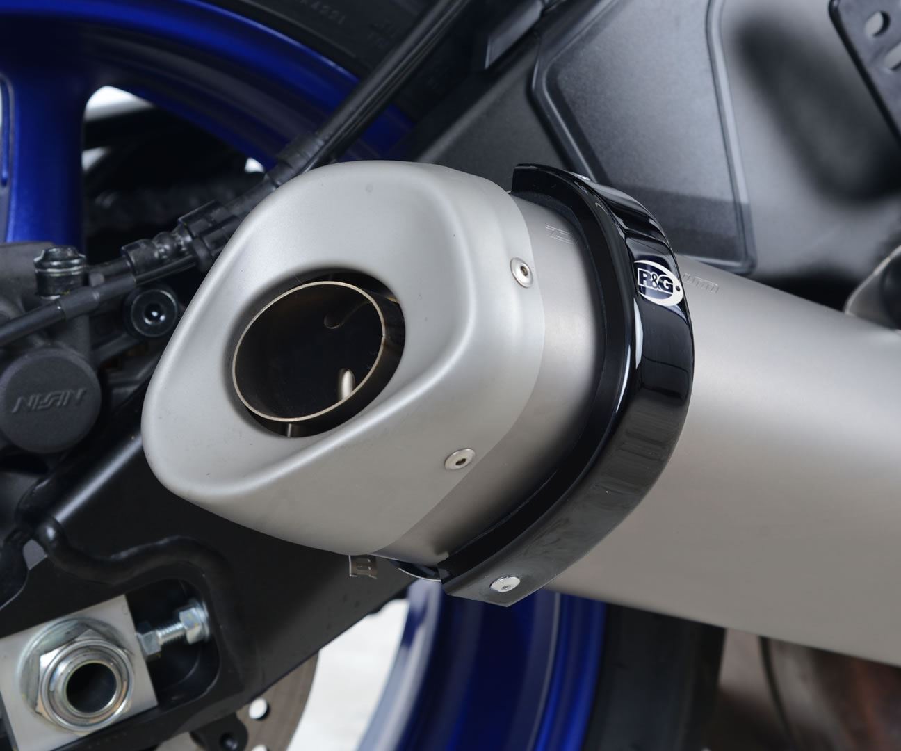 R&G Exhaust Protection Round Style Black Yamaha YZF-R6 2017 - 2020