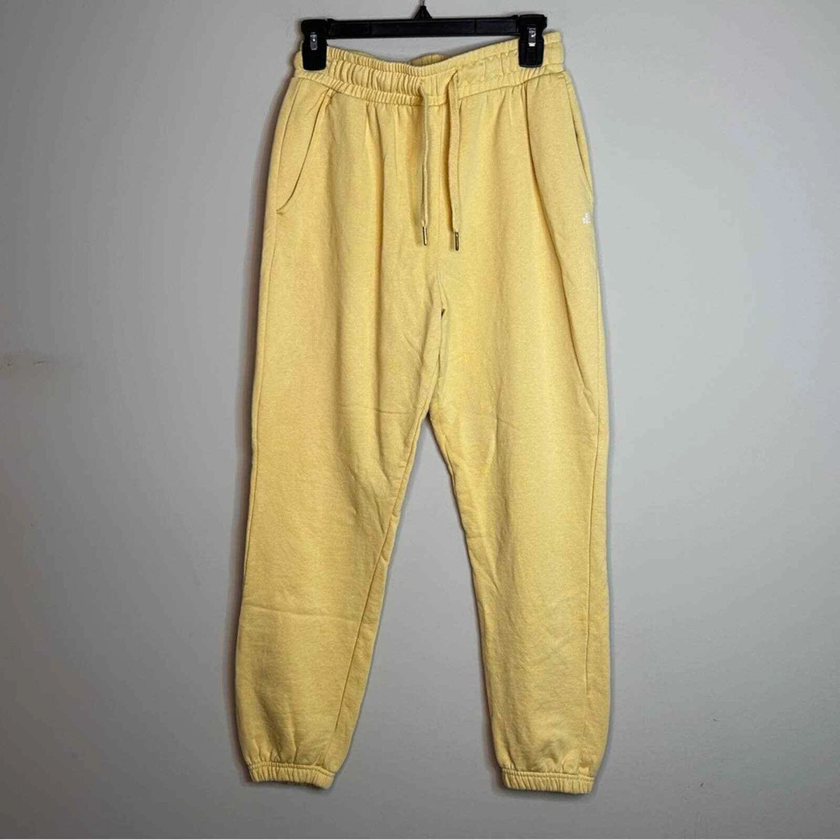 Pastel yellow sweatpants new arrivals