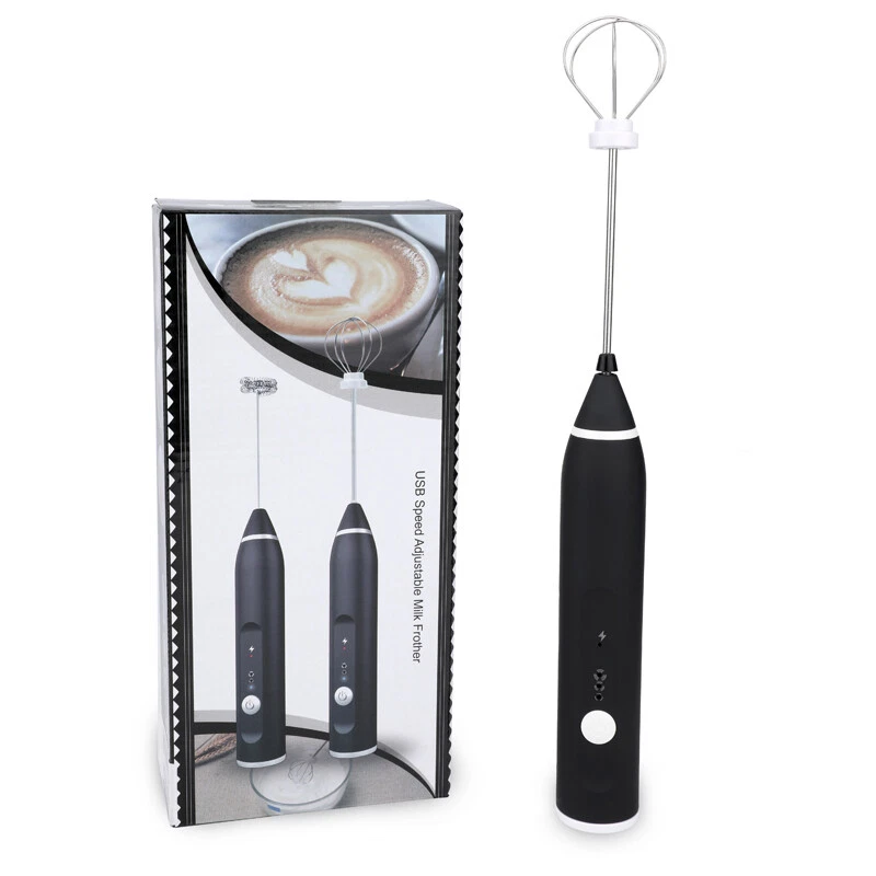 Milk Frother Rechargeable Handheld Electric Foam Maker Stirrer Eggbeater+2 Whisk Milk Frother Rechargeable Handheld Electric Foam Maker Stirrer Eggbeater+2 Whisk