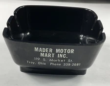 Troy, Ohio Mader Motor Mart Vintage Ashtray Advertising, AC Delco General Motors