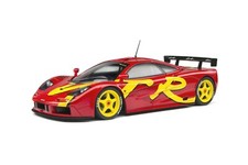 1996 McLAREN F1 GTR ROAD CAR SHORT TAIL RED 1:18 MODEL BY SOLIDO MODELS S1804102