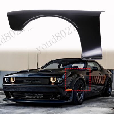 New Fender Front Driver Side Primed Steel For 2008-2022 Dodge Challenger