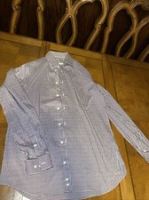 Plaid uomo Michael Kors slim alto viaggio elasticizzato con bottoni taglia 16 1/2 36/37