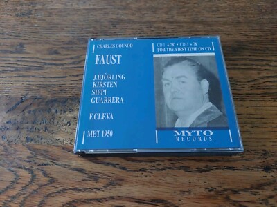 Charles Gounod Faust Bjorling Siepi Kirsten F Cleva Met 1950 Set 2 CD VGC
