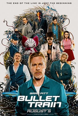 Bullet Train movie poster (a) : Brad Pitt : 11 x 17 inches