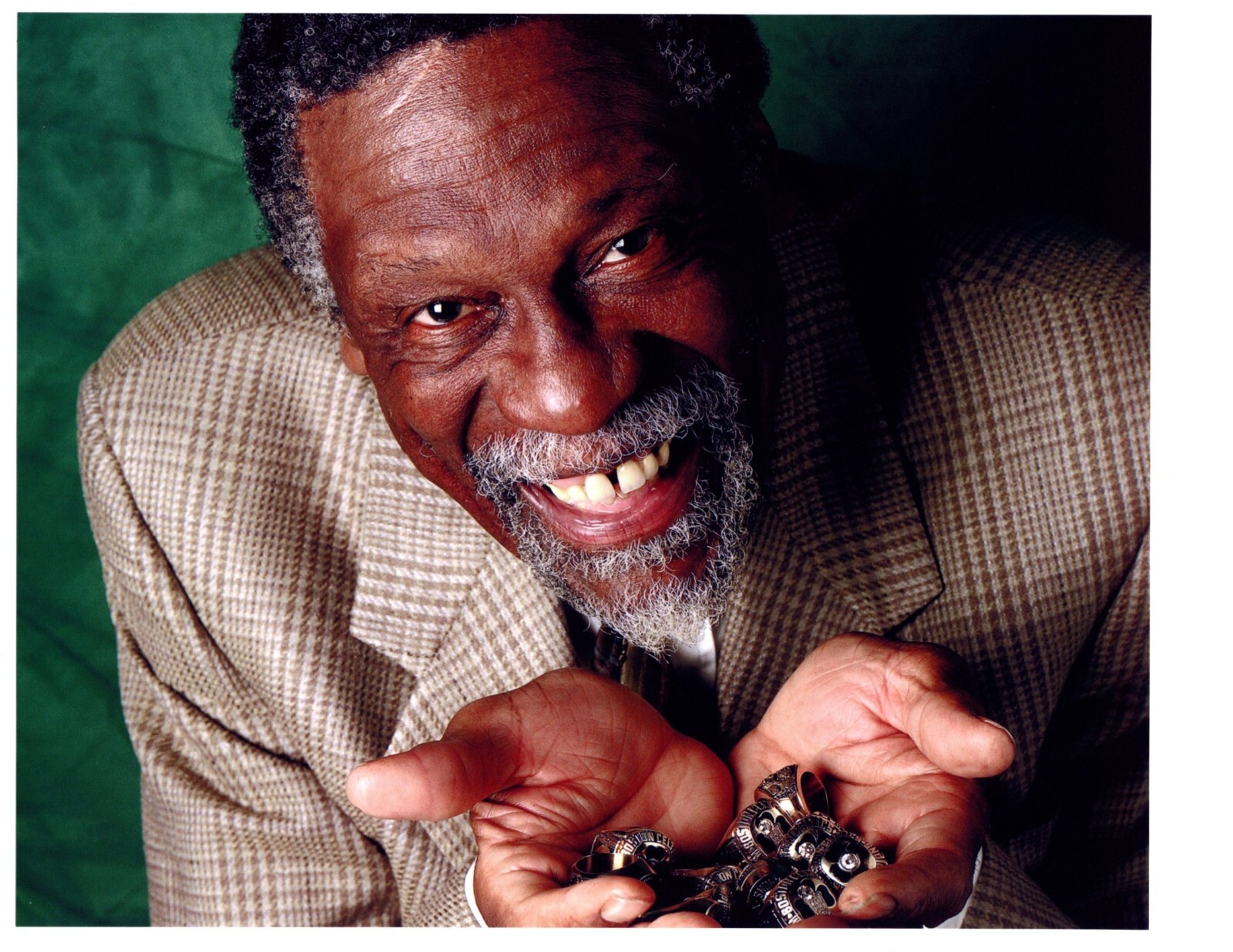 BILL RUSSELL BOSTON CELTICS USF 8X10 PHOTO NBA HOF USA CHAMPIONSHIP