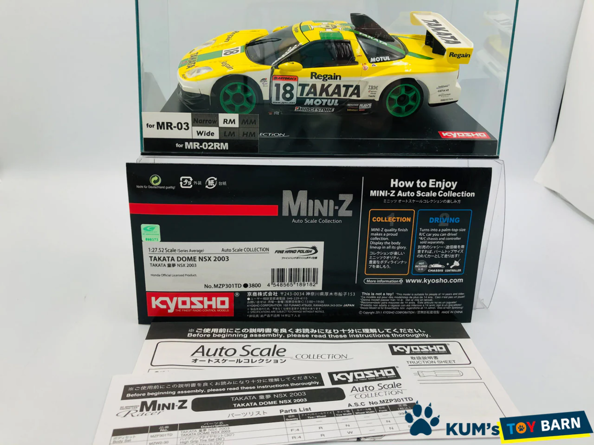 Kyosho Mini-z Body ASC HONDA TAKATA DOME NSX 2003 MZP301TD Kyosho Mini-z Body ASC HONDA TAKATA DOME NSX 2003 MZP301TD