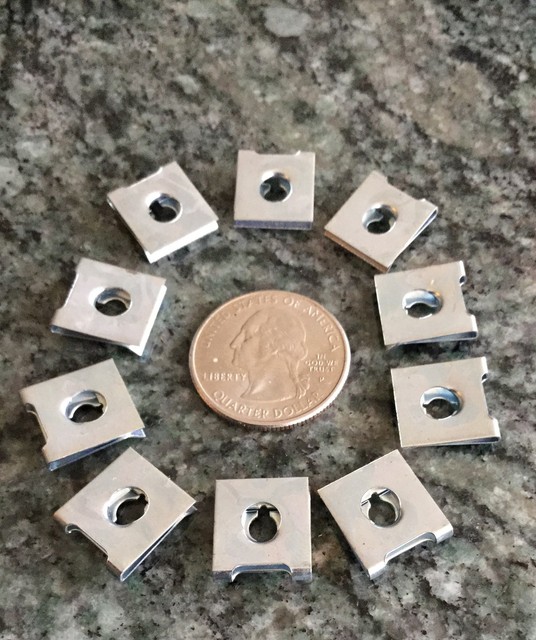 10 HVAC system and automotive military sheet metal clip nuts spring clasp silver eBay