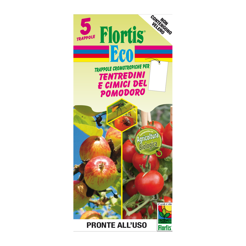 Trappola Cromotropica BIO Bianca Flortis 5 pz
